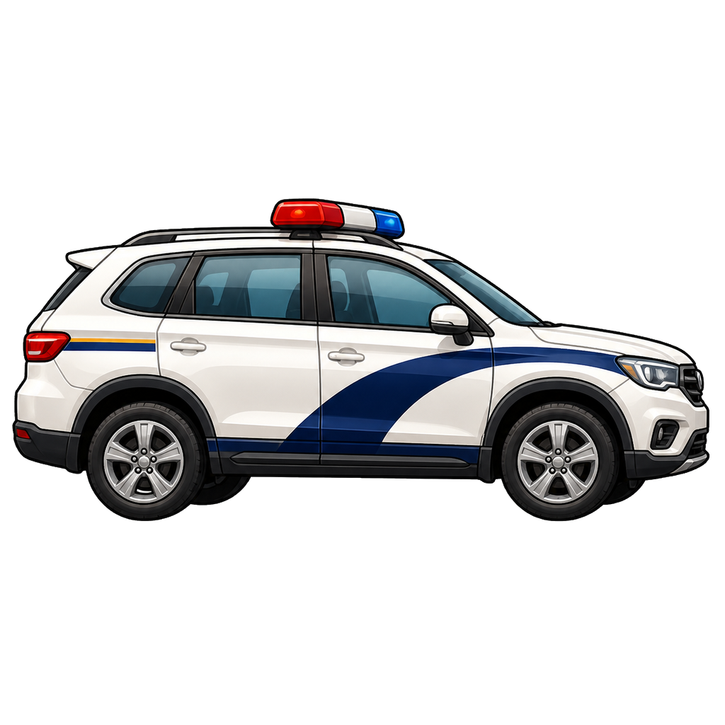 Chinese police car