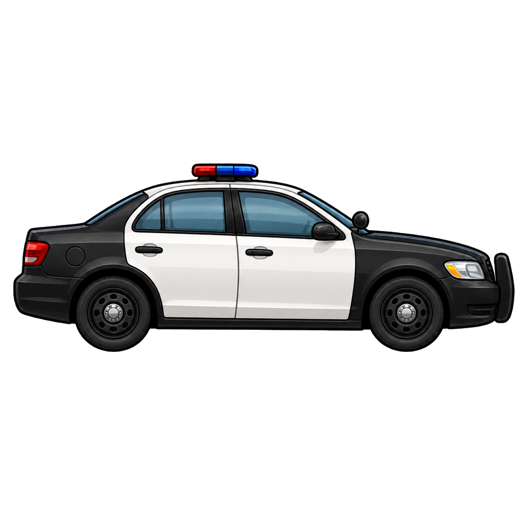 US police car